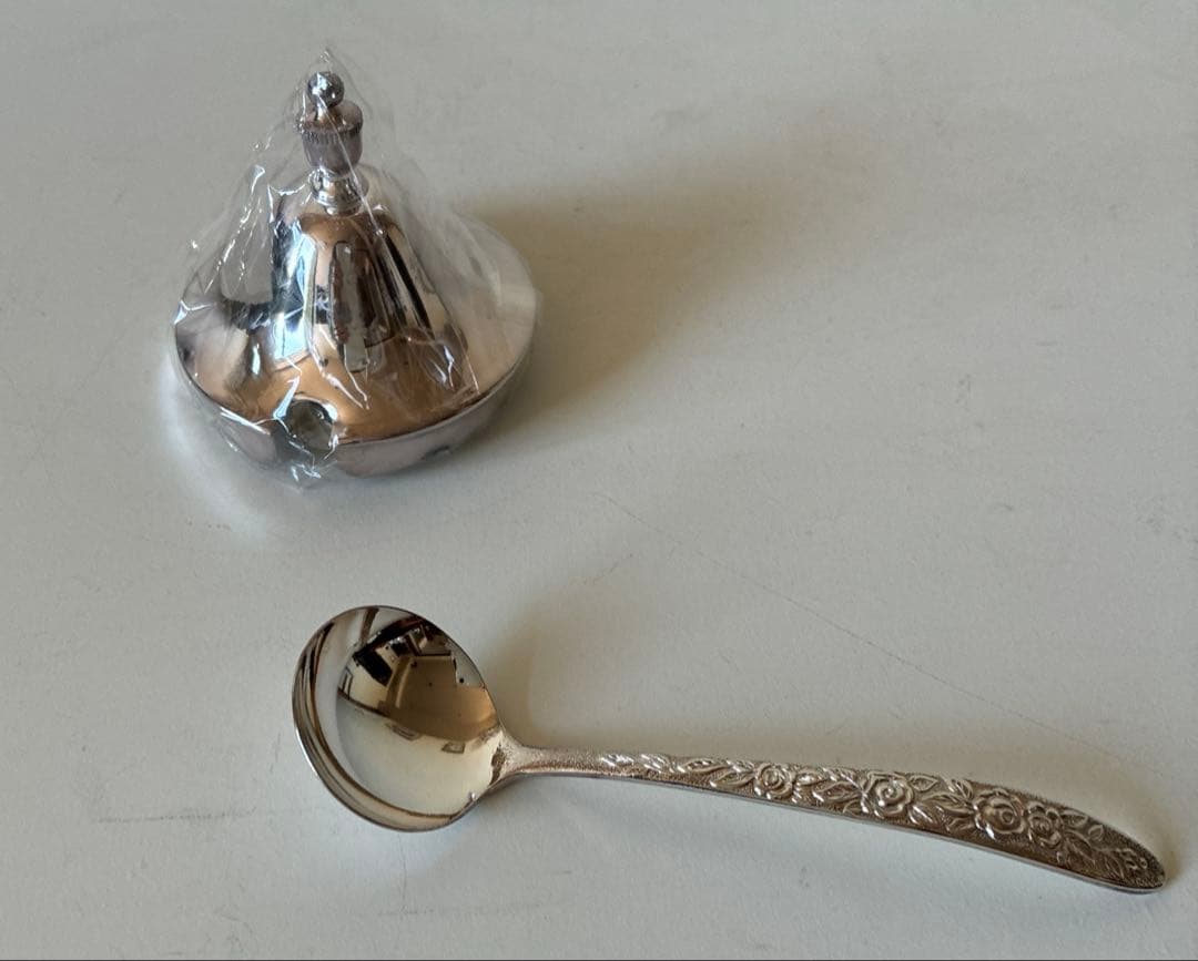 早川シルバー　ローズコーヒーセット　未使用　(トレイにワケあり)