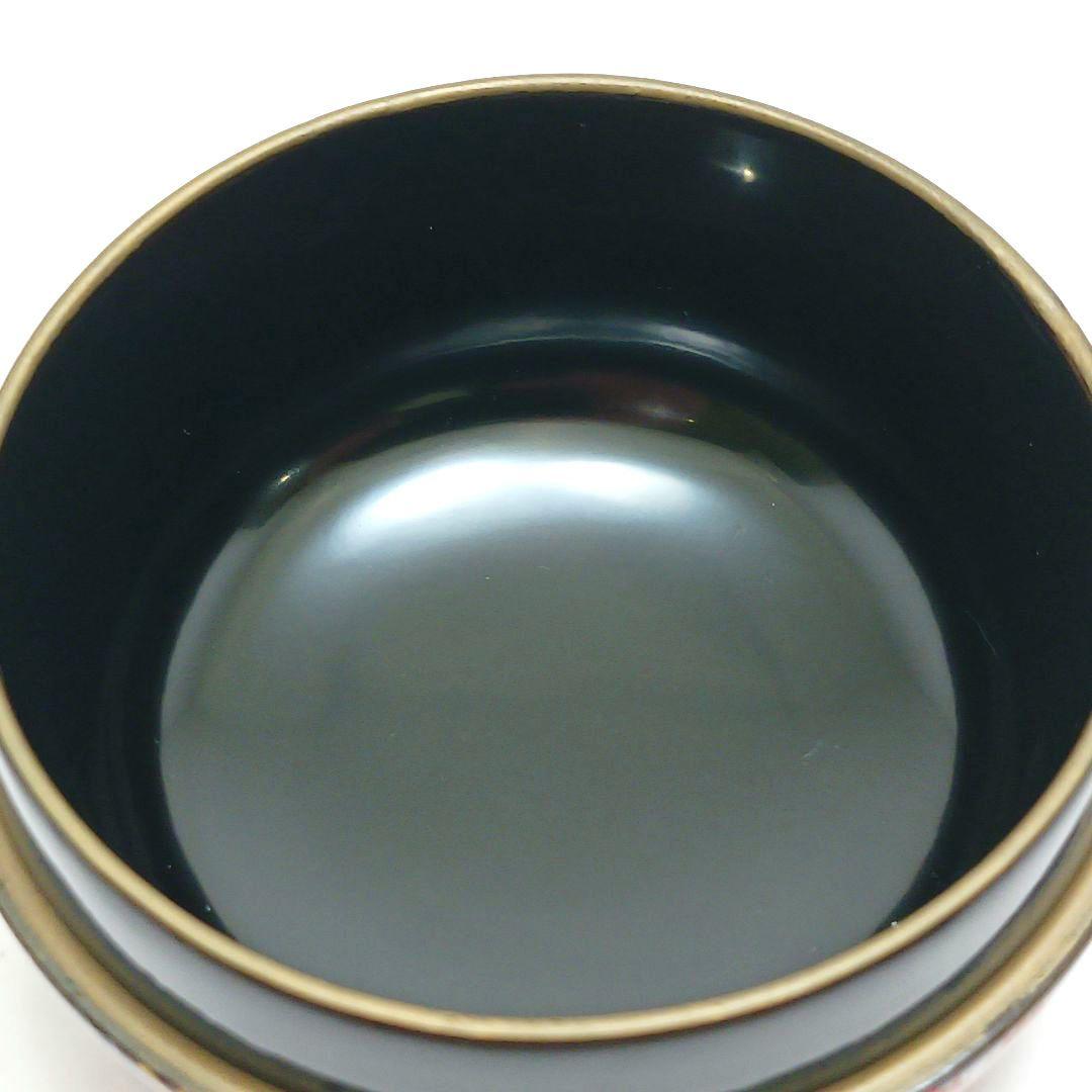 Y3336-4 茶道具 金彩 春秋流水蒔絵 棗・香合 2点セット　う