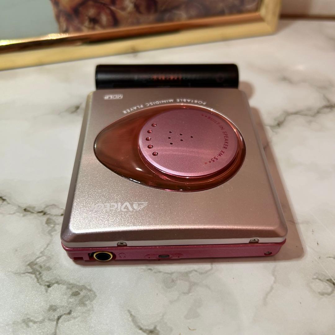 【美品〜極美品】VICTOR MDウォークマン ピンク XM-S5 動作確認済