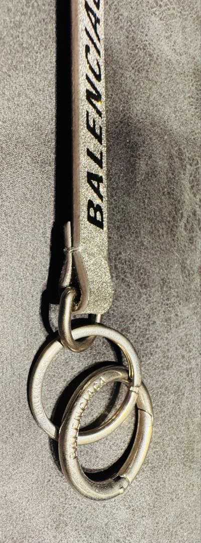 f*9様 美品バレンシアガ キーリング エブリデイ シルバー 銀 レア キーホル