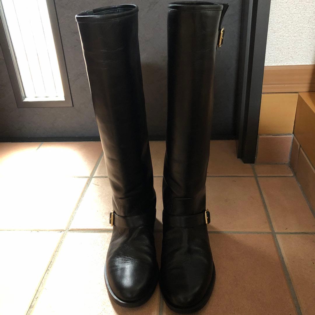 ネブローニ　ブラック ロングブーツ 36