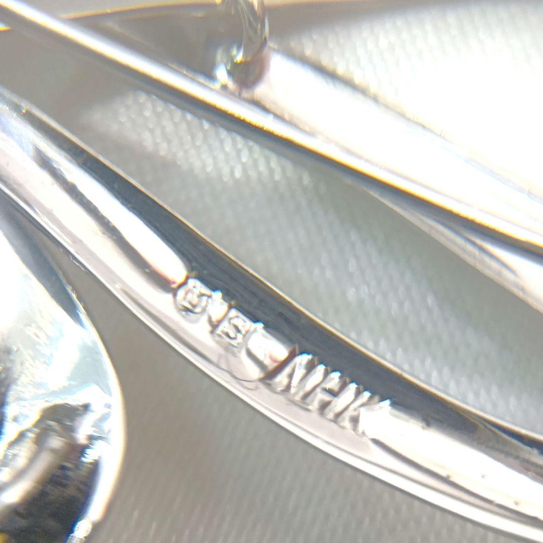 ⭐️MIKIMOTO⭐️小ぶり Silver ベビーパール デザインブローチ