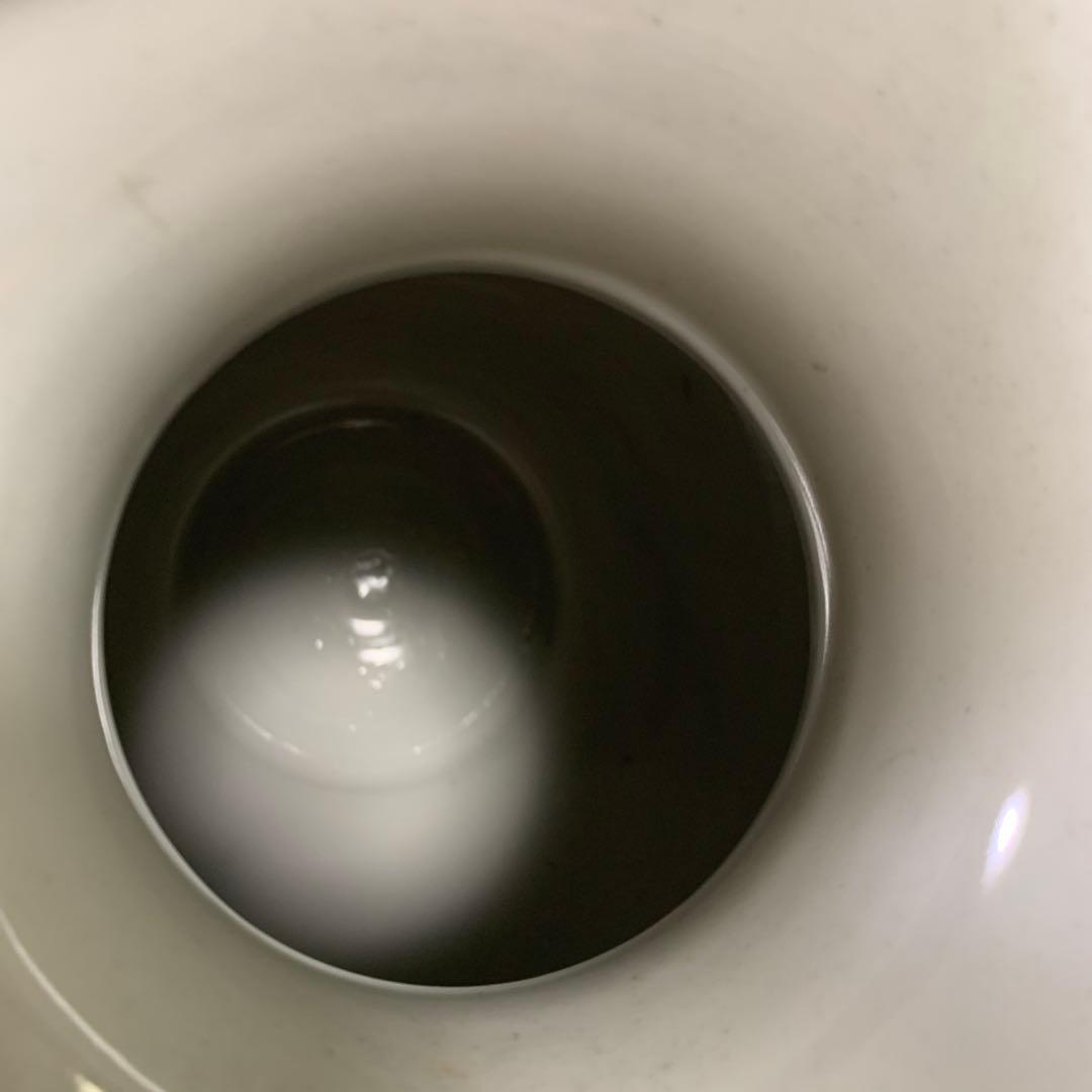 九谷焼 九谷栄峰作 金彩鳳凰文 飾壺 床の間 台付き