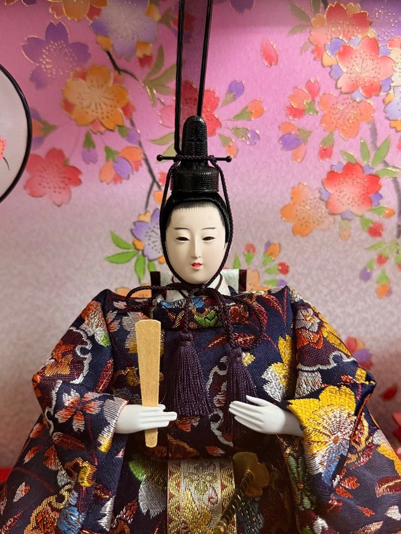久月 雛人形 親王飾り ケース入り オルゴール付