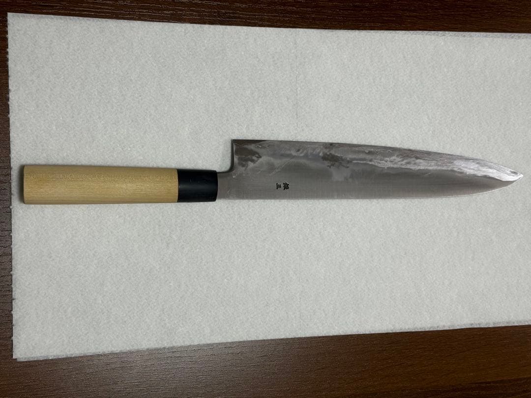 堺實光 和式牛刀 銀三鋼製 300mm