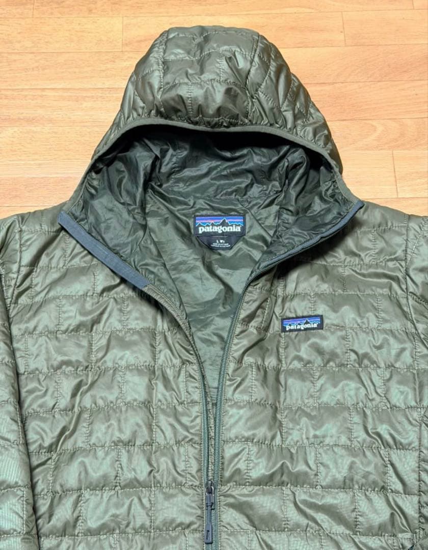 美品 Patagonia ナノパフ フーディ メンズ Lサイズ