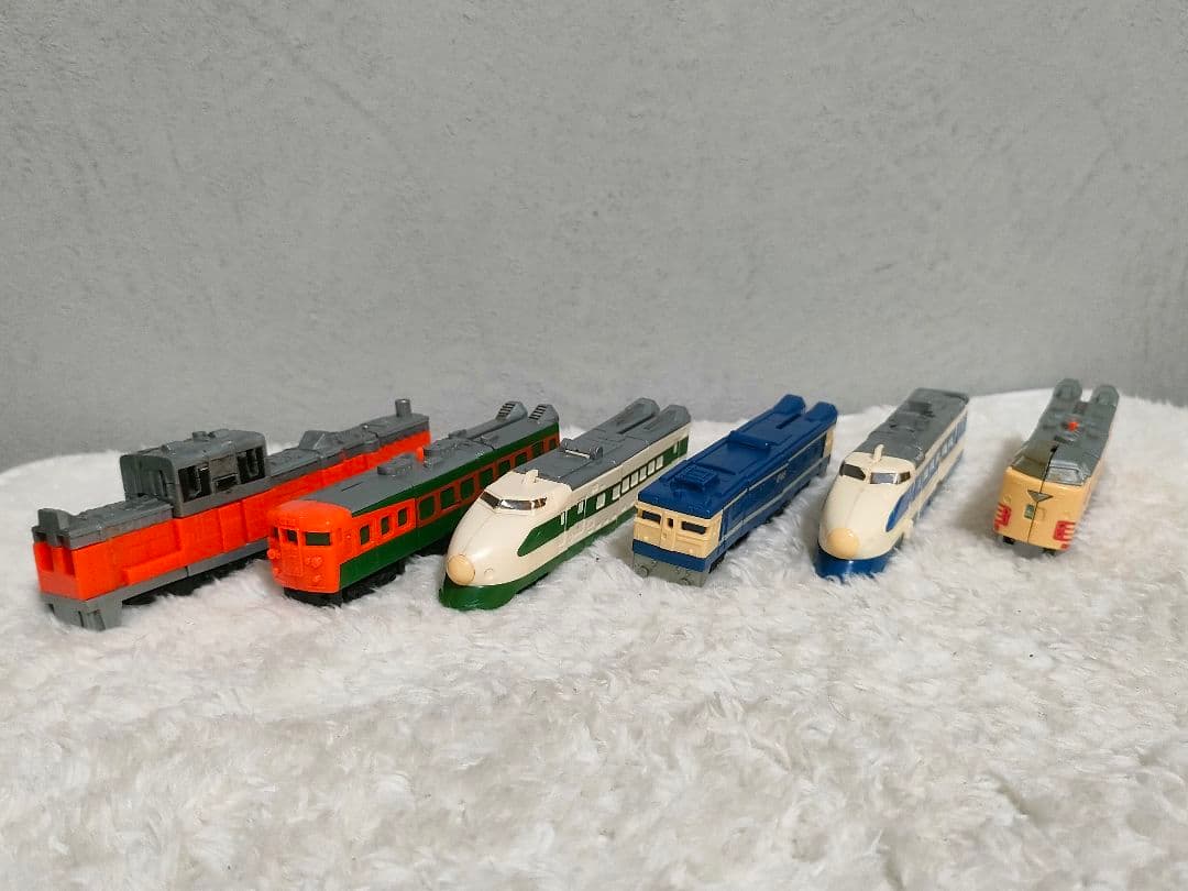 ★【当時物】タカラ ダイアクロン トレインロボ 6体セット