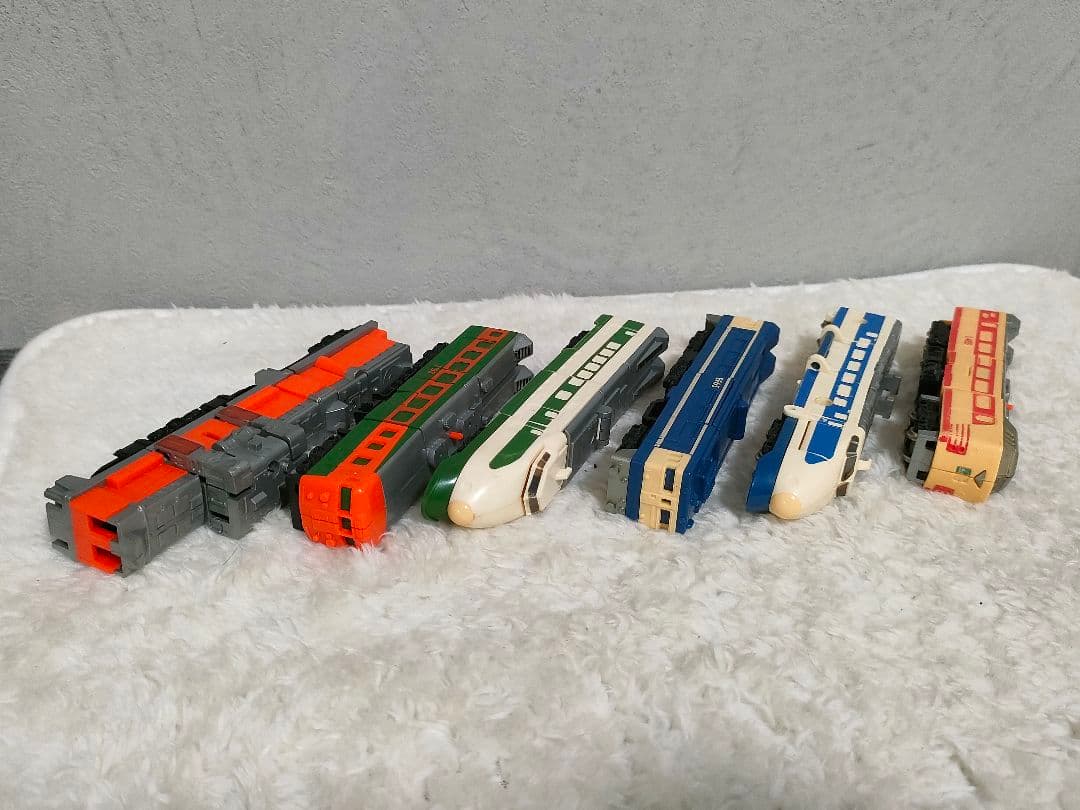 ★【当時物】タカラ ダイアクロン トレインロボ 6体セット