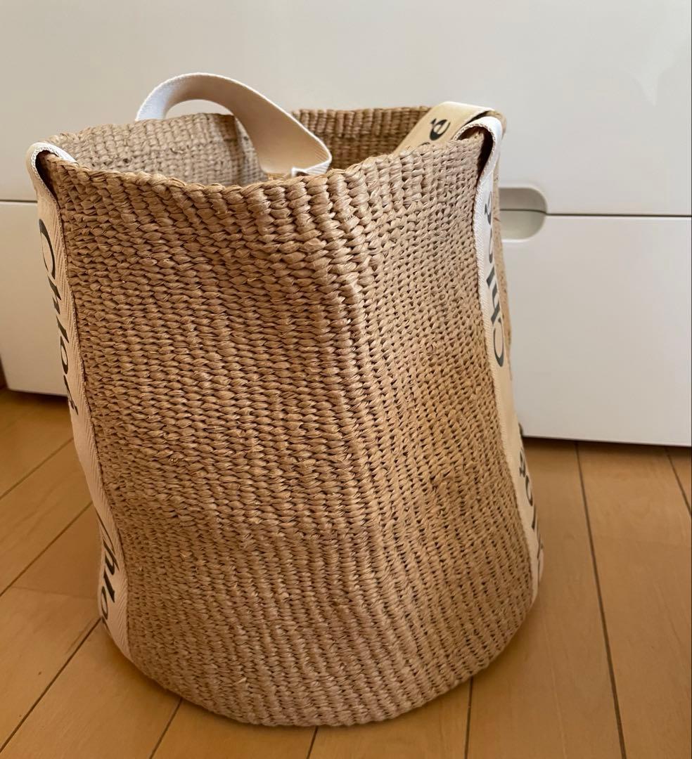 Chloé(クロエ) ウッディ ホワイト かごバッグ　未使用品