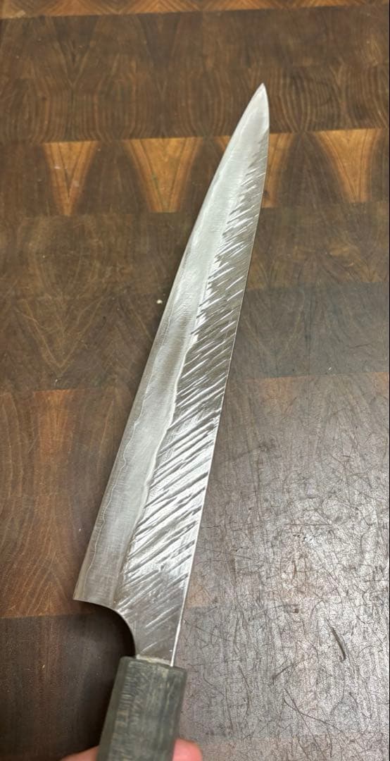 黒崎優　風神　SG2筋引　包丁 240mm 粉末ハイス　スタビライズドウッド柄