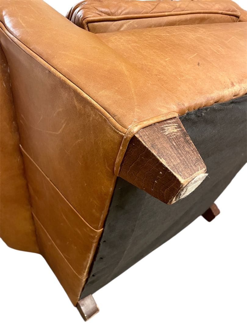 Vintage French Club Chair フレンチクラブチェア レザー