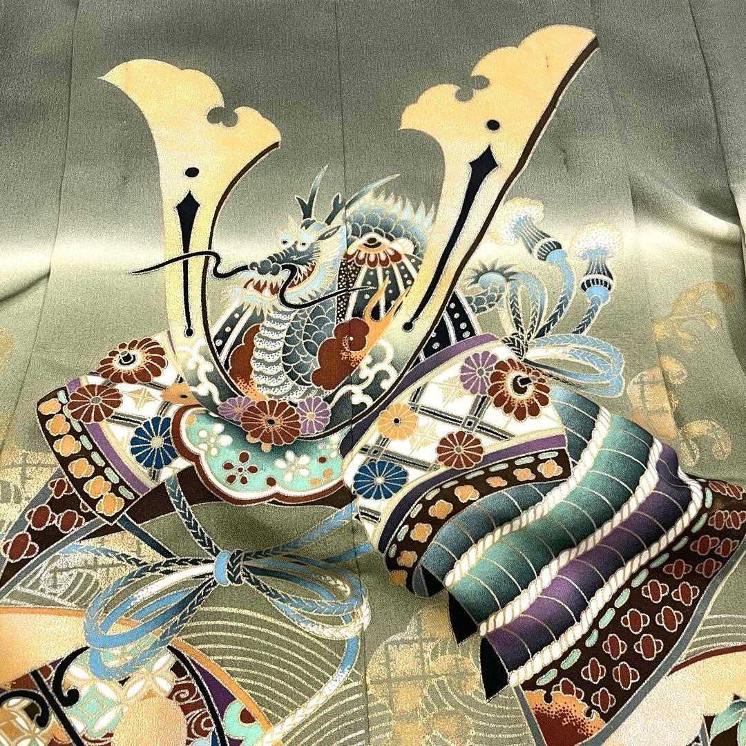 七五三 羽織セット 男の子 羽織 着物 長襦袢 半衿付き 5歳 No.138