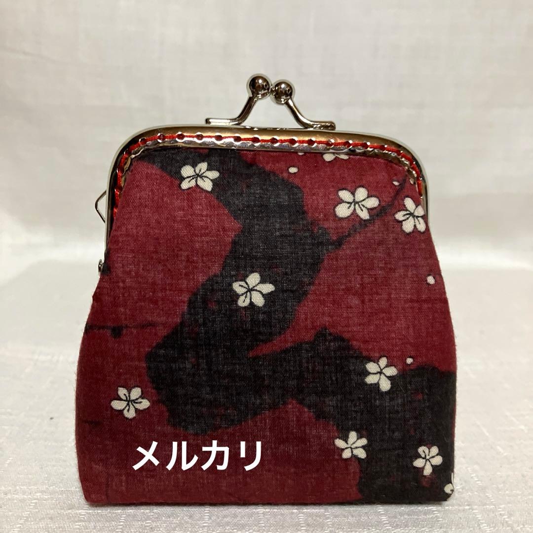 ガシャ髑髏　ハンドメイド　トートバッグ　Ｌ字ファスナー長財布　ポーチ　がま口財布