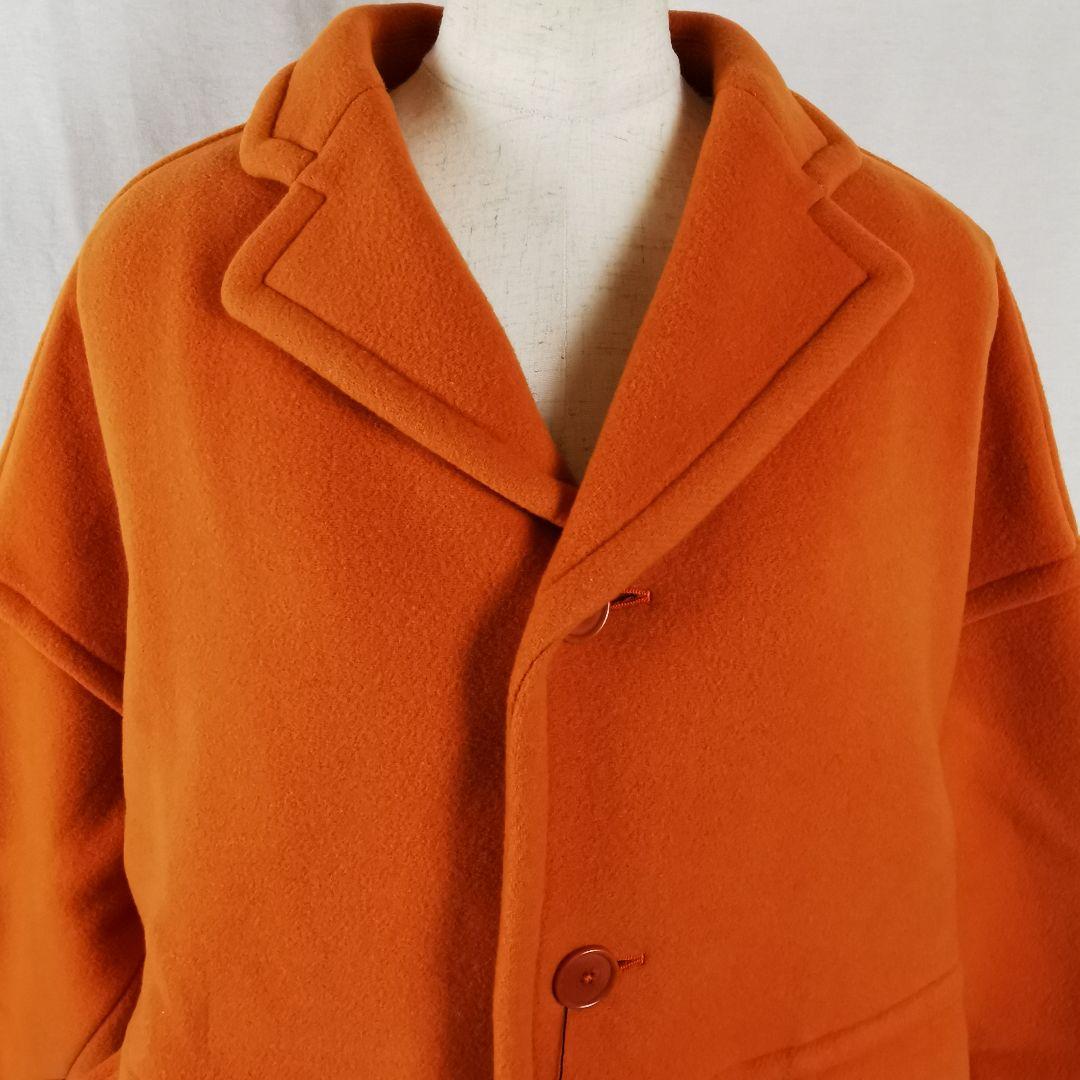 極美品 タグ付き パイルメルトン オーバーサイズドコート
