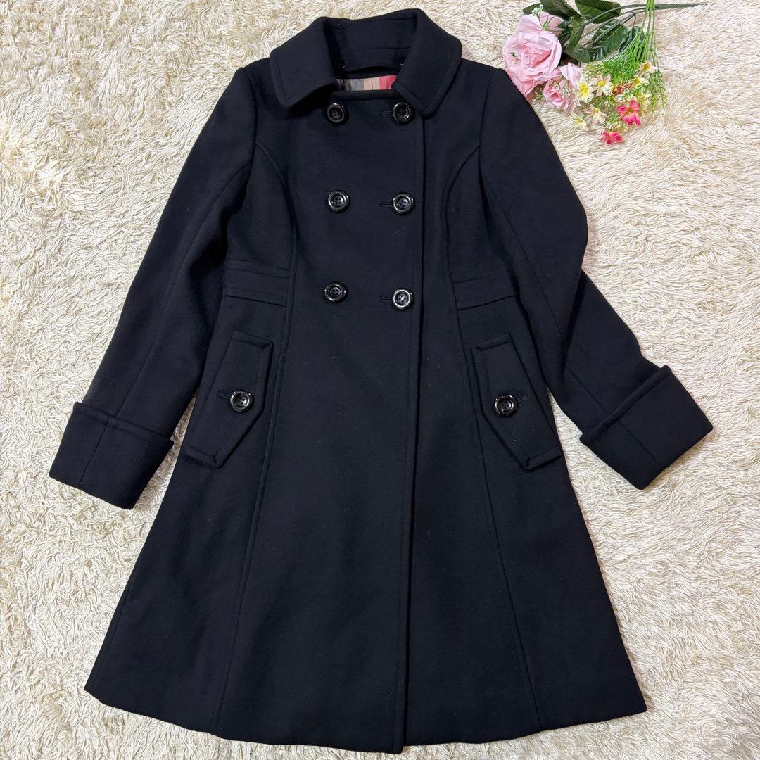 新品タグ付 ブルーレーベルクレストブリッジ ロング ノーカラー コート 2way