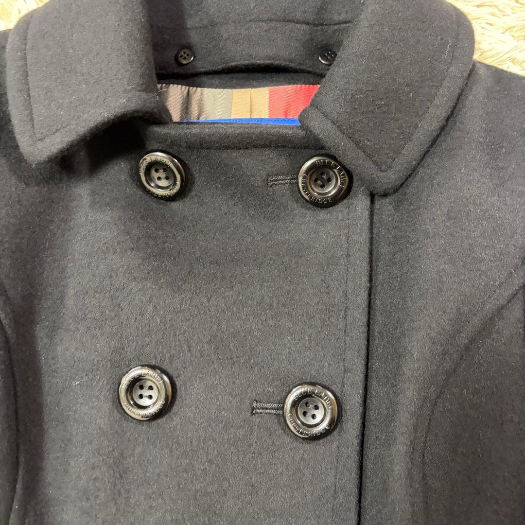 新品タグ付 ブルーレーベルクレストブリッジ ロング ノーカラー コート 2way