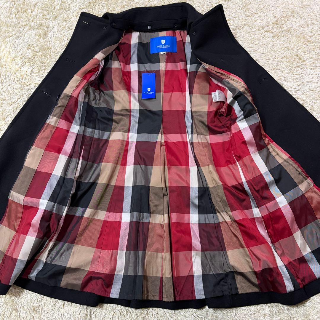 新品タグ付 ブルーレーベルクレストブリッジ ロング ノーカラー コート 2way