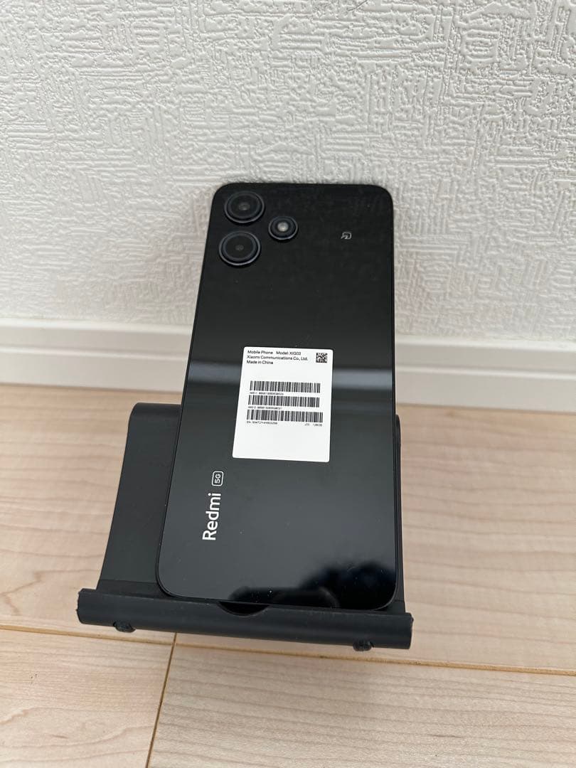 Xiaomi Redmi 12 5G 本体 ブラック クリアケース付き