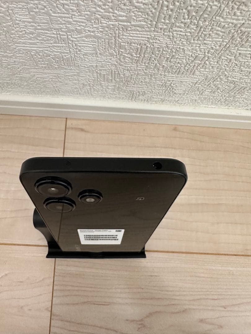 Xiaomi Redmi 12 5G 本体 ブラック クリアケース付き