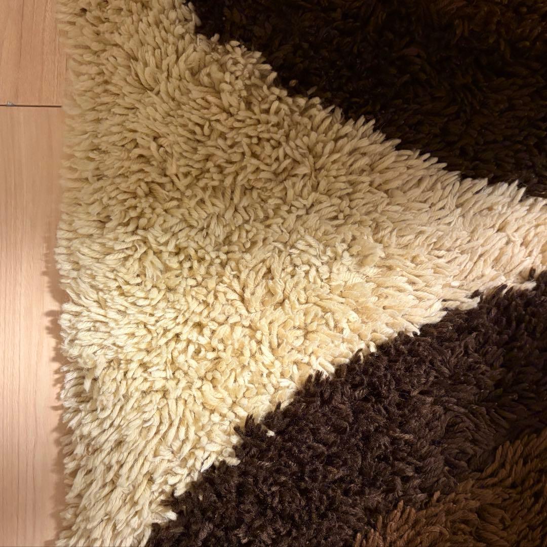 個人輸入ミッドセンチュリー シャギーラグ160x215cm