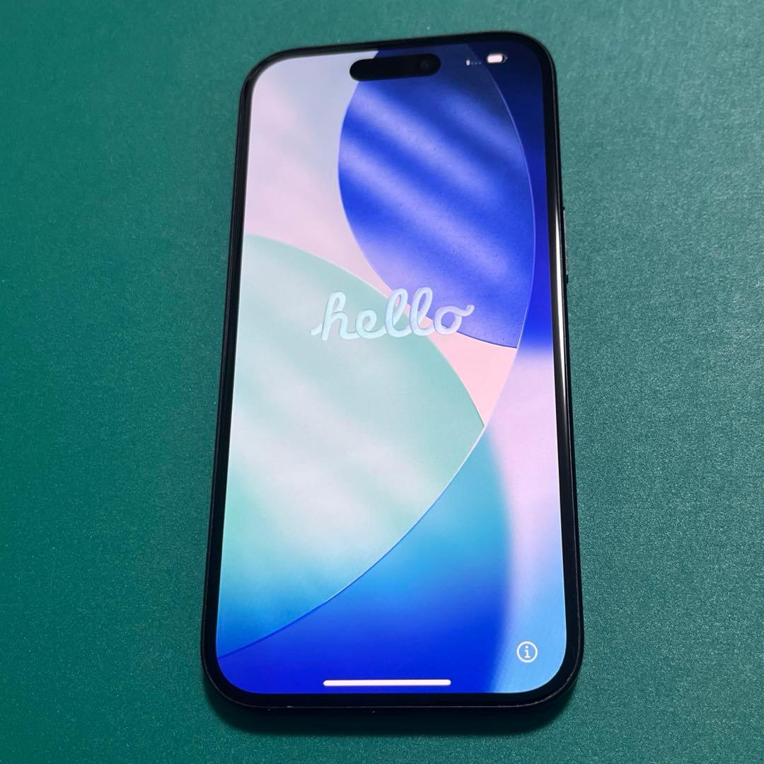 【中古】iPhone 15 ブラック 128 バテリ100% ⑪