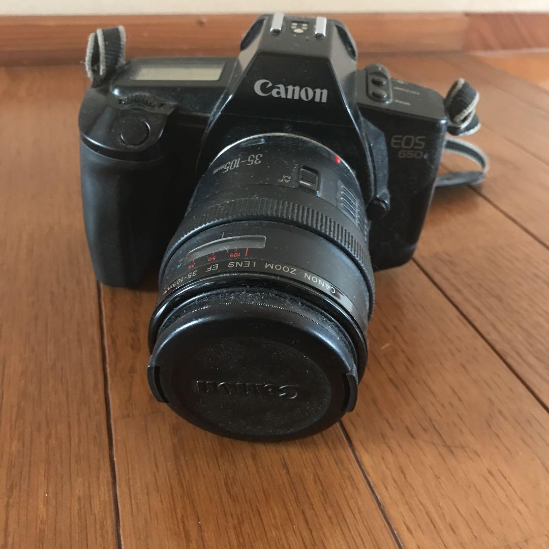 Canon キャノン 一眼レフカメラ 黒 フラッシュ付き