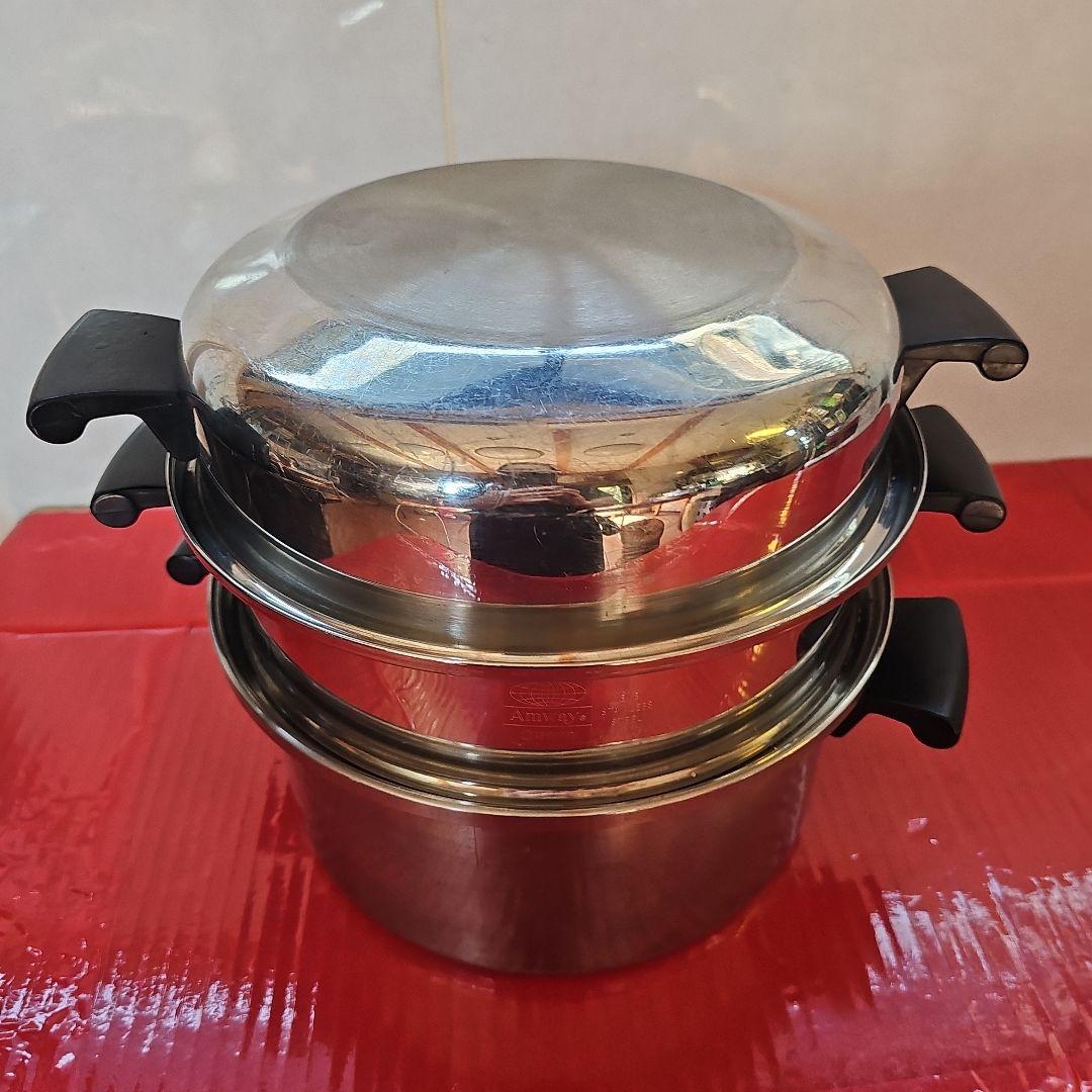 アムウェイ6Lシチューパン蒸し器付き