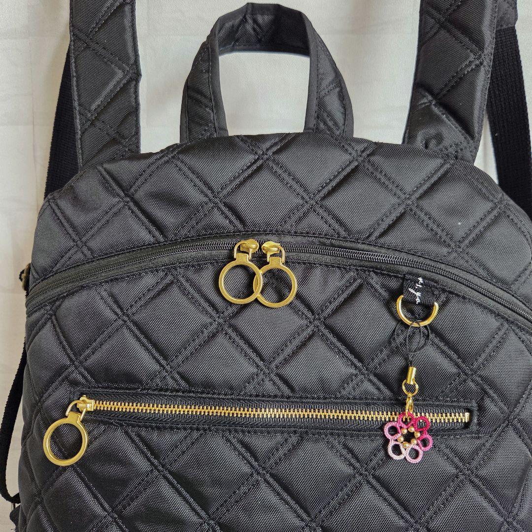 ろん様　楕円底リュック(L)　ナイロンオックスキルト　ハンドメイド