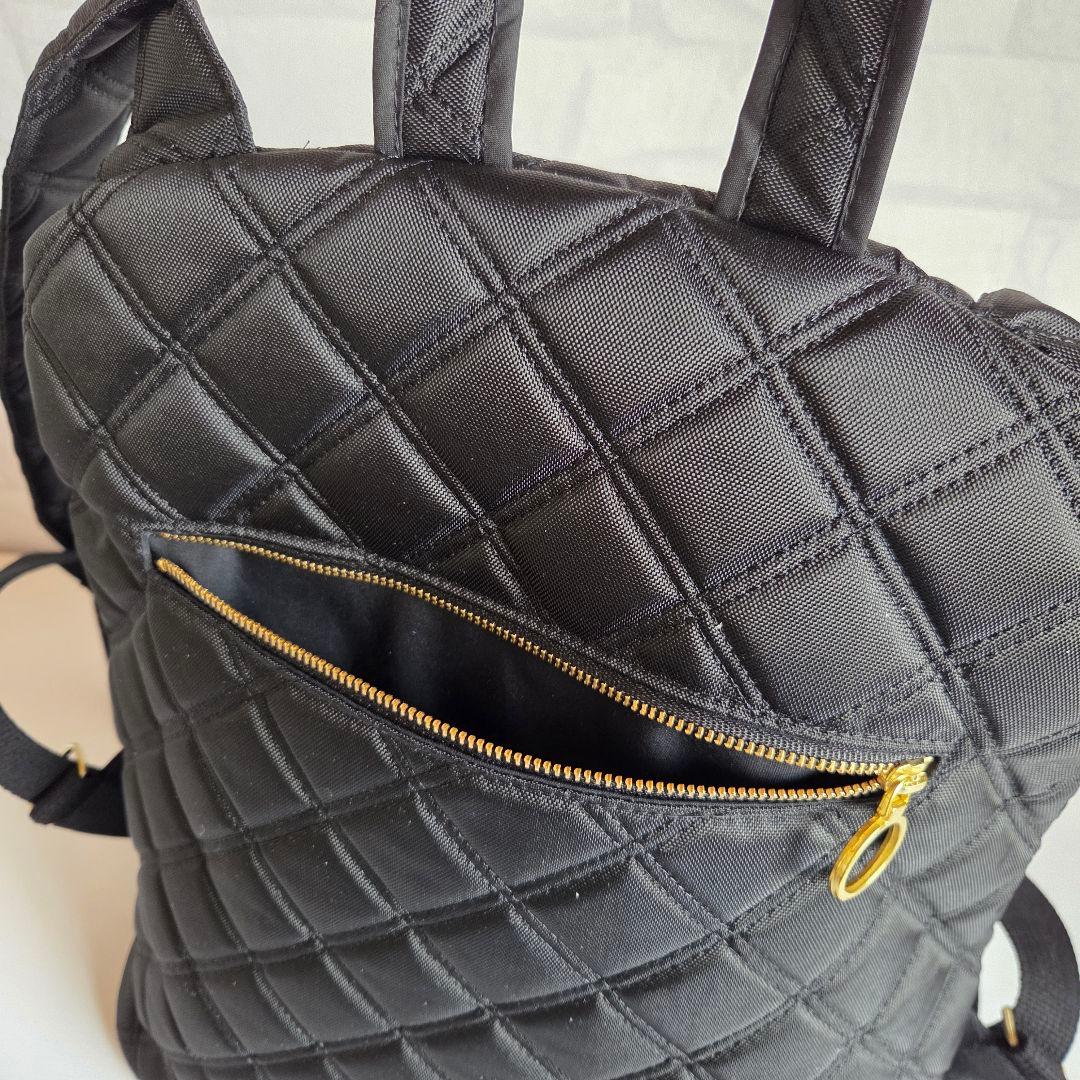 ろん様　楕円底リュック(L)　ナイロンオックスキルト　ハンドメイド