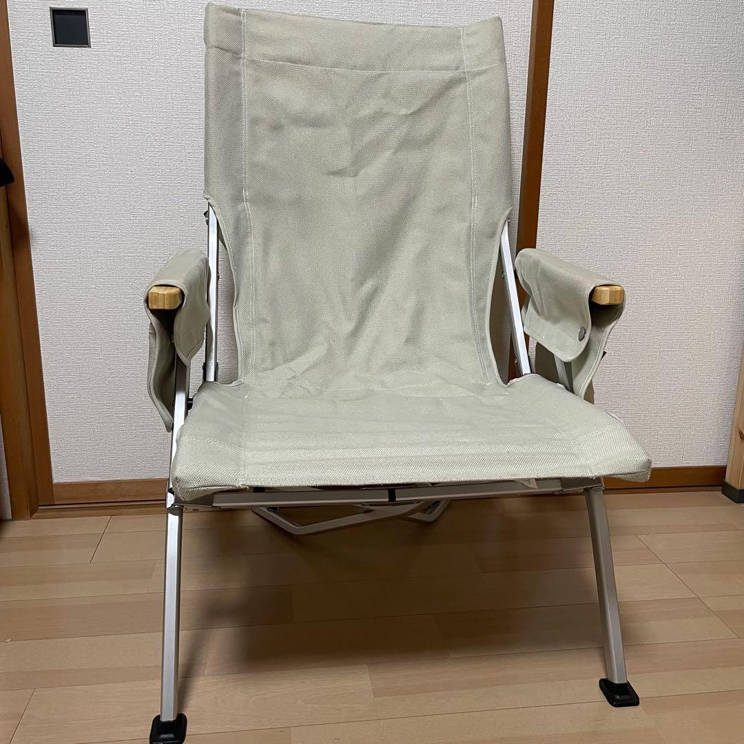 【限定品】【値下不可】スノーピーク ローチェア30 アイボリー サイドポケット付