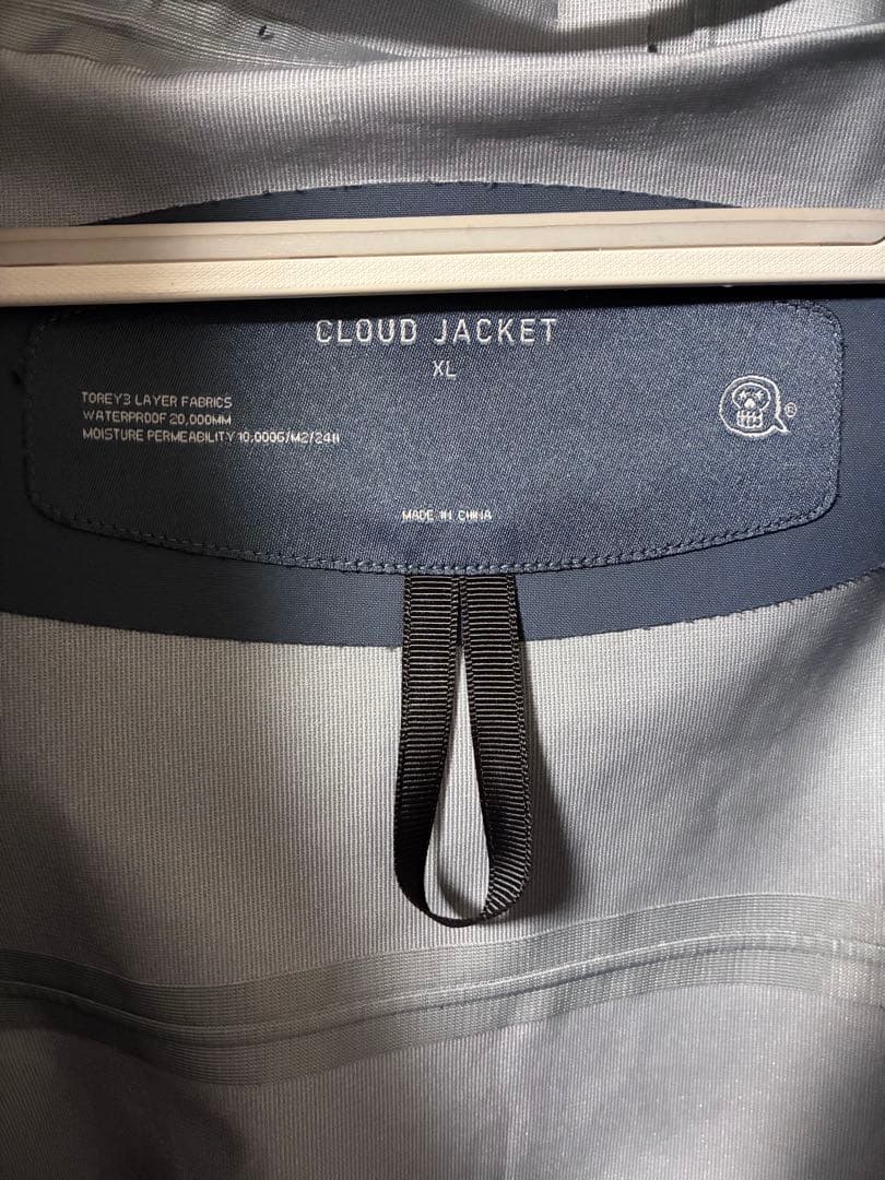 アンファッジ スノボウェア クラウドジャケットBlueGrey 25-26