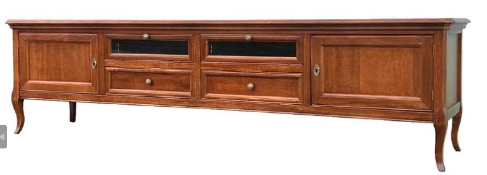 イタリア テレビボード テレビ台 幅202cm クラシック 象嵌 6731N