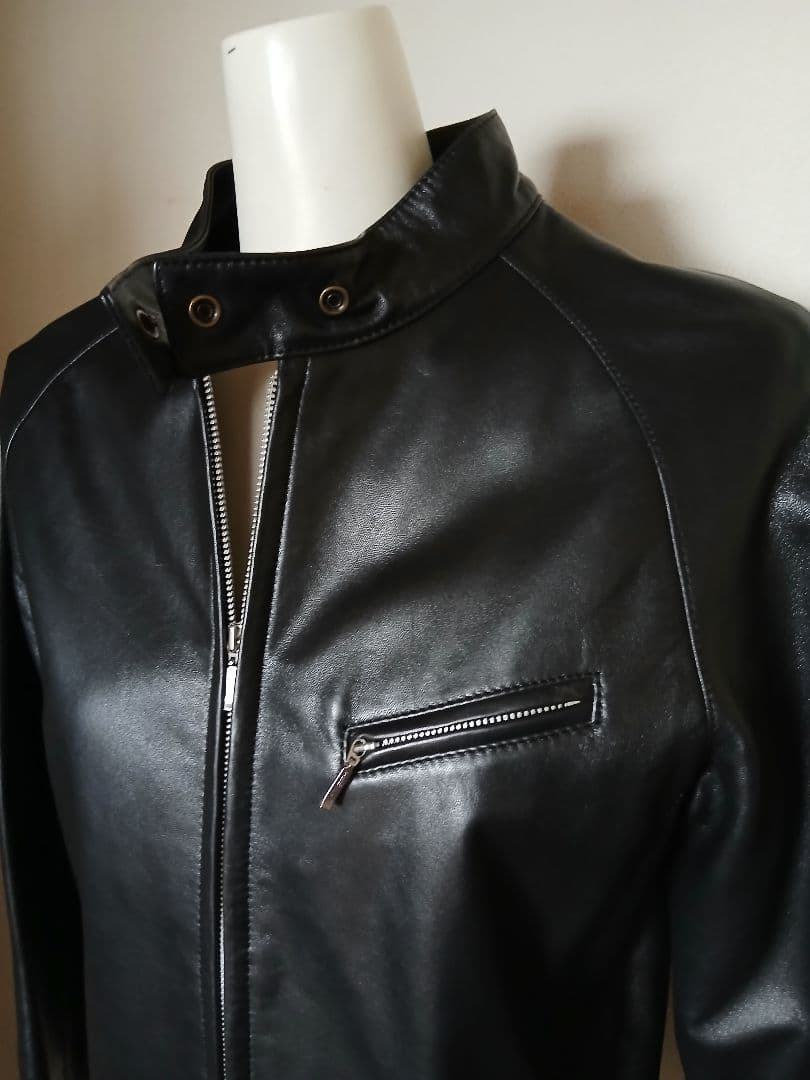 シングルライダースジャケット 黒