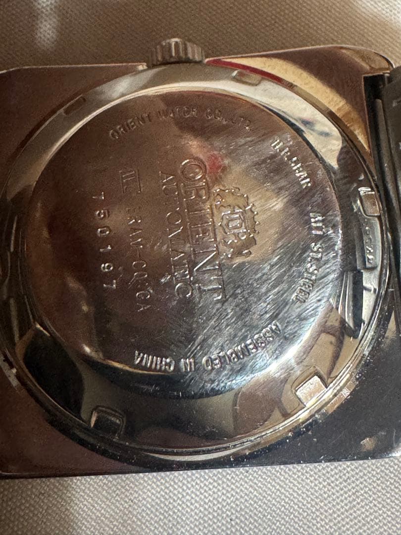 ORIENT 自動巻き 腕時計 スクエアケース