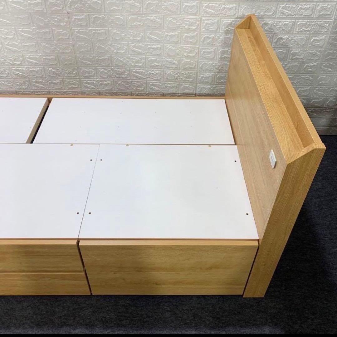 ニトリ ベッドフレーム ジオチェスト 収納 シングル 格安 d4212