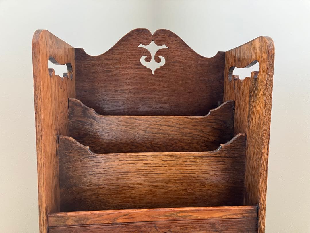 アンティーク 家具 マガジンラック 本棚　収納　イギリス 英国