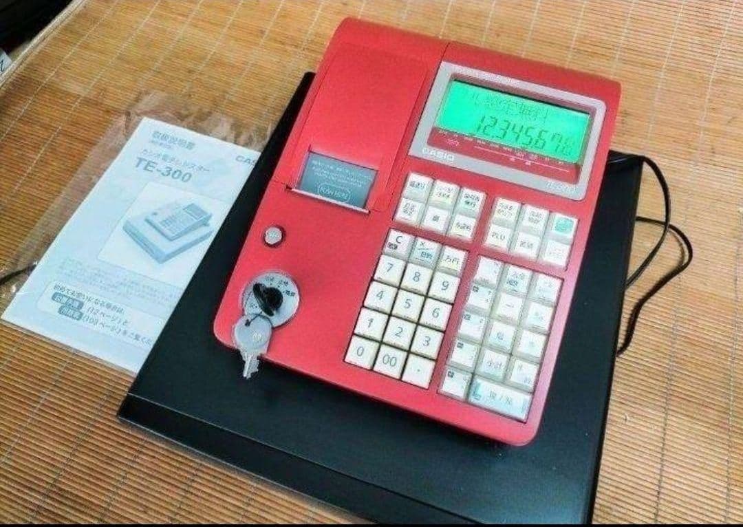 カシオレジスター　TE-300　フル設定無料　 送料無料人気機種　999926
