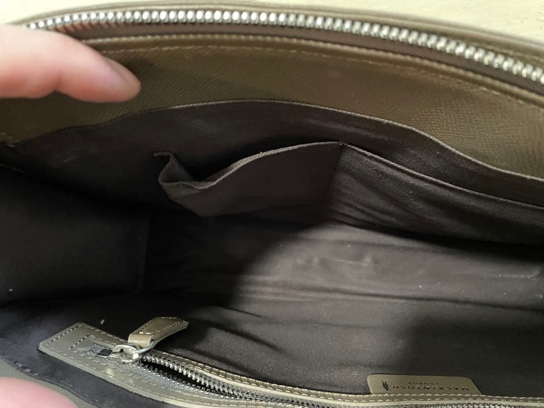 マッキントッシュロンドン 本革ブリーフケース グレージュ 日本製 三陽商会