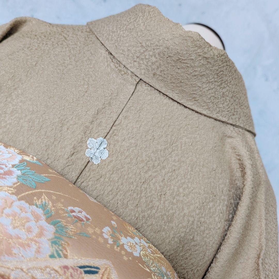 色無地　着物　フルセット　正絹　シンプル　着物美品　D2