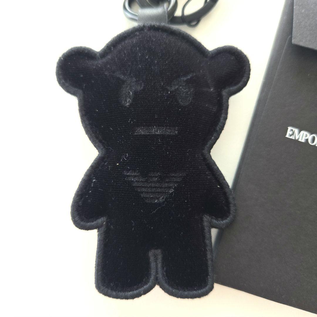 EMPORIO ARMANI キーホルダー ブラック　レア品！