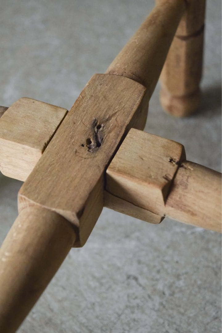 アンティーク　木製スツール