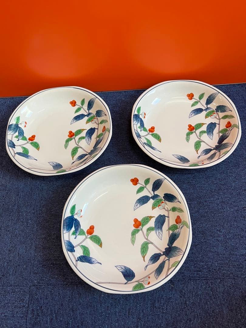 1157  有田焼　其泉   果実絵　大皿3 中皿3 小皿4 鉢5 未使用