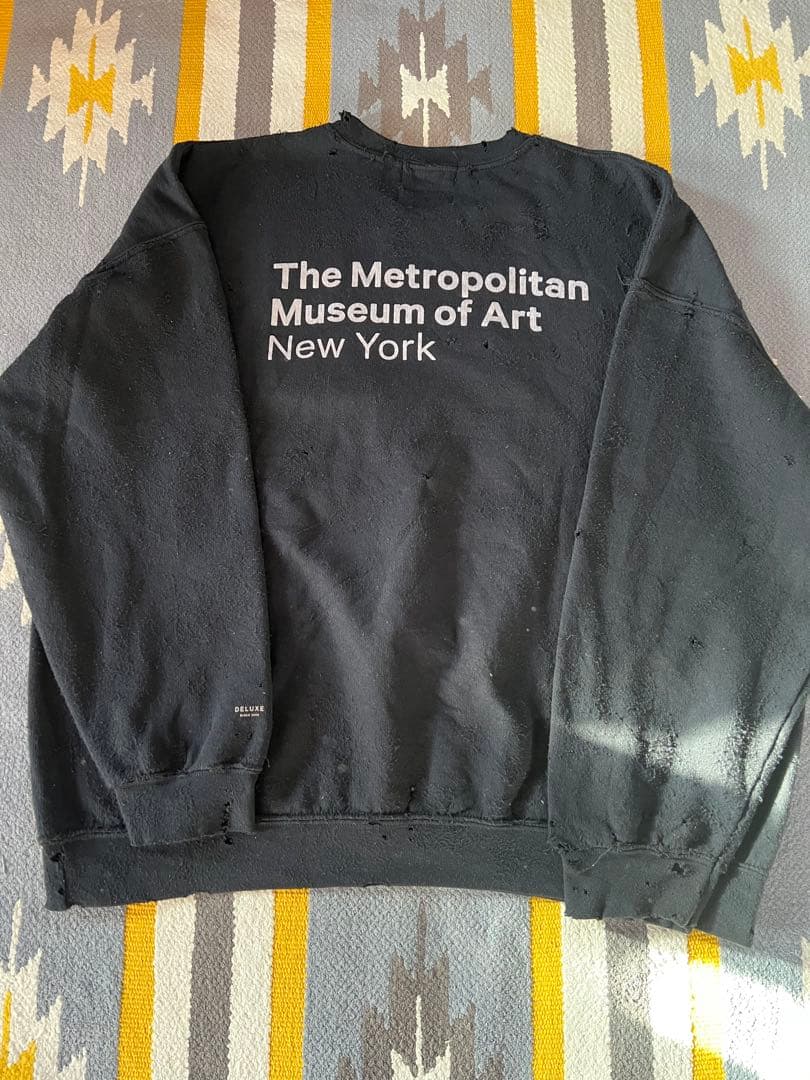 DELUXE ブラック加工スウェットXLサイズtatooyamada ren