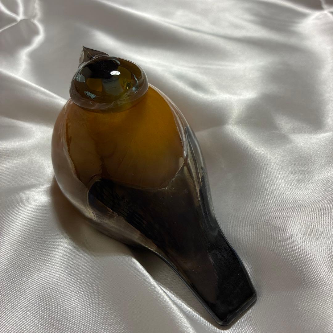 ガラス製　鳥の置物 Golden Finch オイバトイッカ