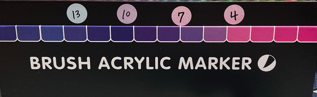 ACRYLIC ブラシマーカーペン 288色 アクリルマーカー GUANGNA