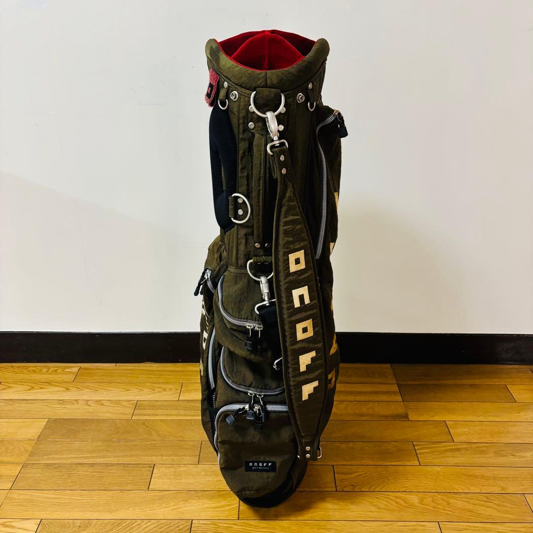 【希少品】　ONOFF キャディバッグ　ゴルフバッグスタンド式　送料込み