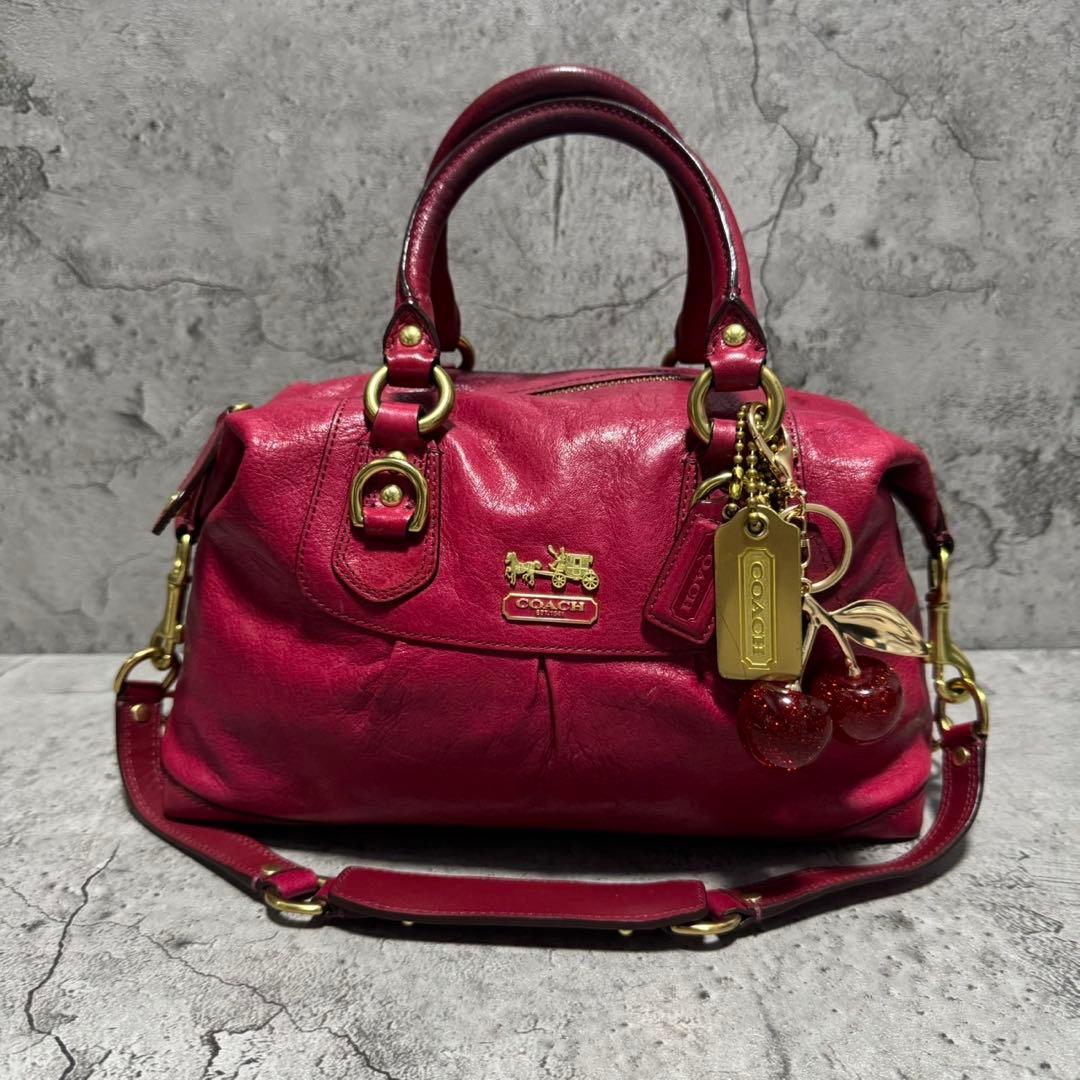 バッグ Coach Y2K Ashley Leather Boston Bag