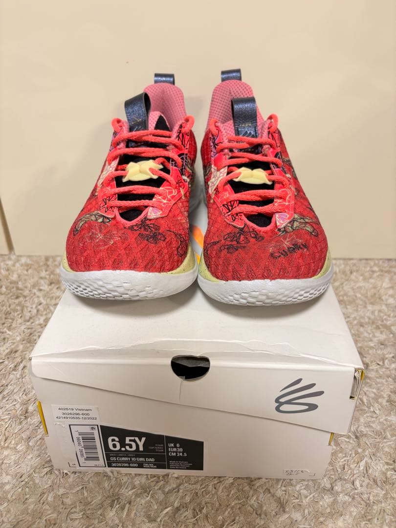 希少色✨ アンダーアーマー カリー10 ガールダッド バッシュ　ピンク