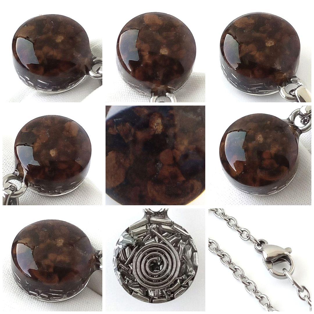 隕石の中でも桁外れの強力なパワーを持つといわれるセリコパラサイトのオルゴナイト②