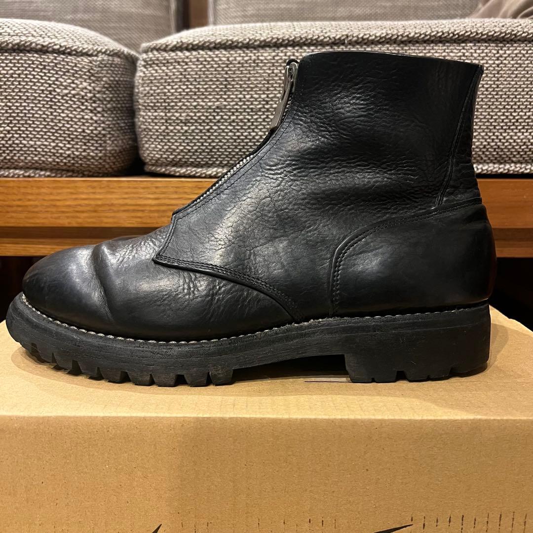 s*i様 GUIDI フロントジップブーツ センタージップ グイディ ブーツ